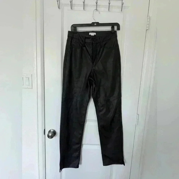 GOOD AMERICAN FAUX LEATHER PANTS size 6/28
